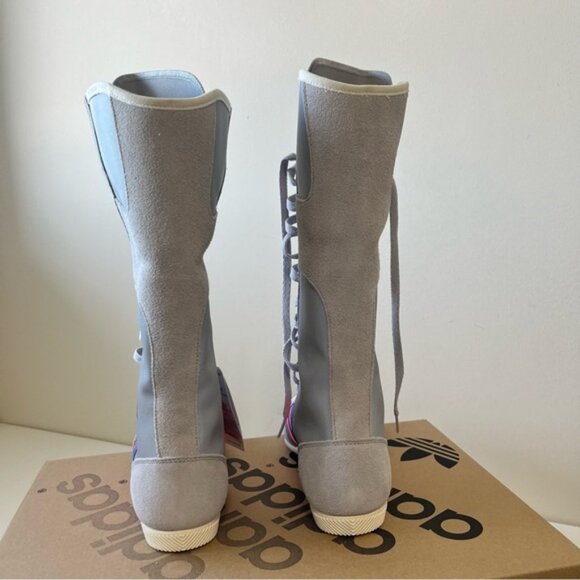 ADIDAS  Japan Vh Sneaker Boots - Silver/Solar Orange/Grey Size 7 - Picture 8 of 16